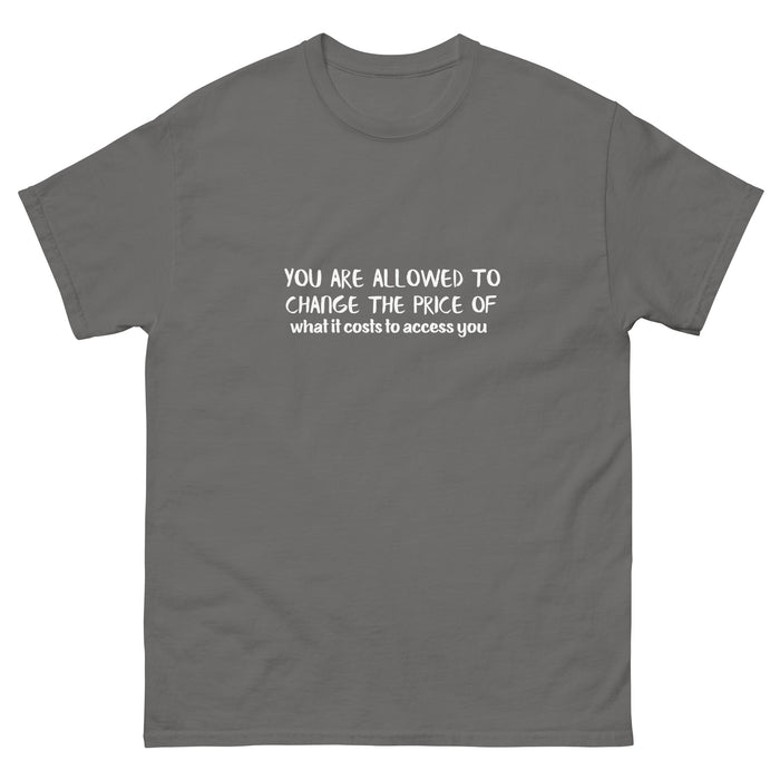 Men's classic tee-You are allowed to change