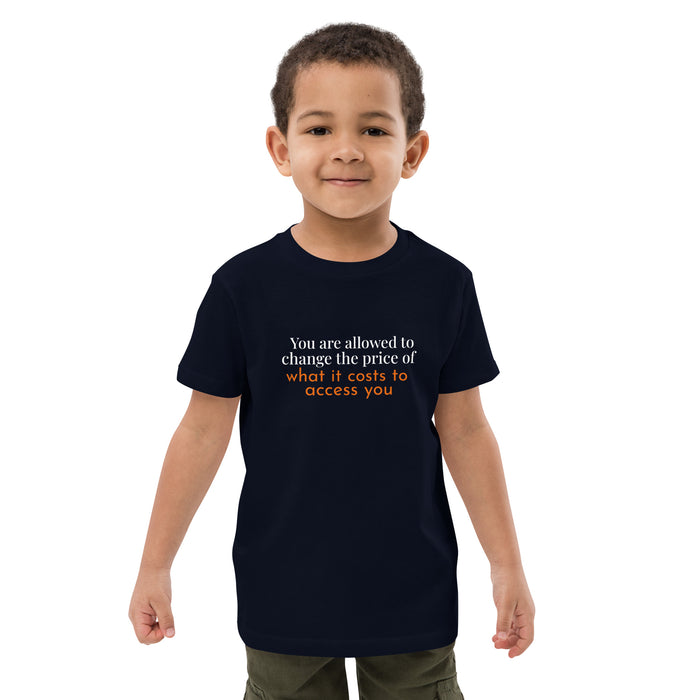 Organic cotton kids t-shirt-You are allowed to change the price