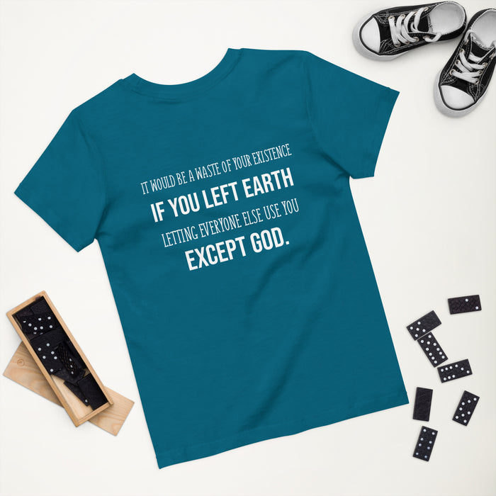 Organic cotton kids t-shirt-Waste of Existence