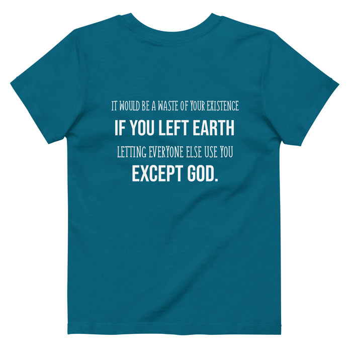 Organic cotton kids t-shirt-Waste of Existence