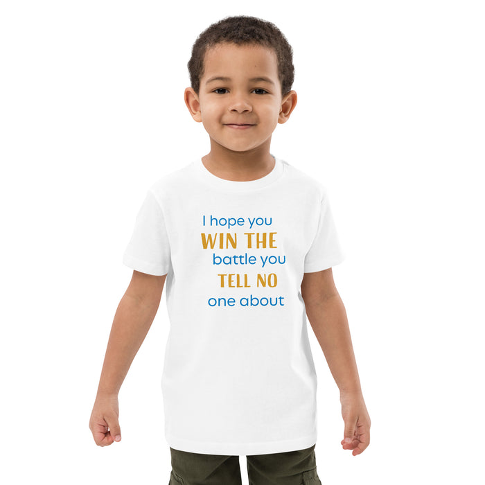 Organic cotton kids t-shirt-I hope you win