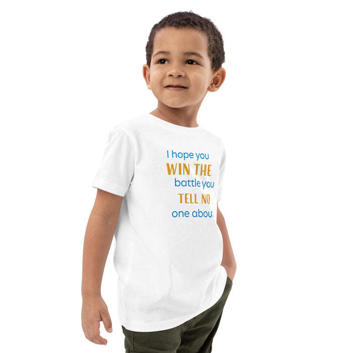 Organic cotton kids t-shirt-I hope you win