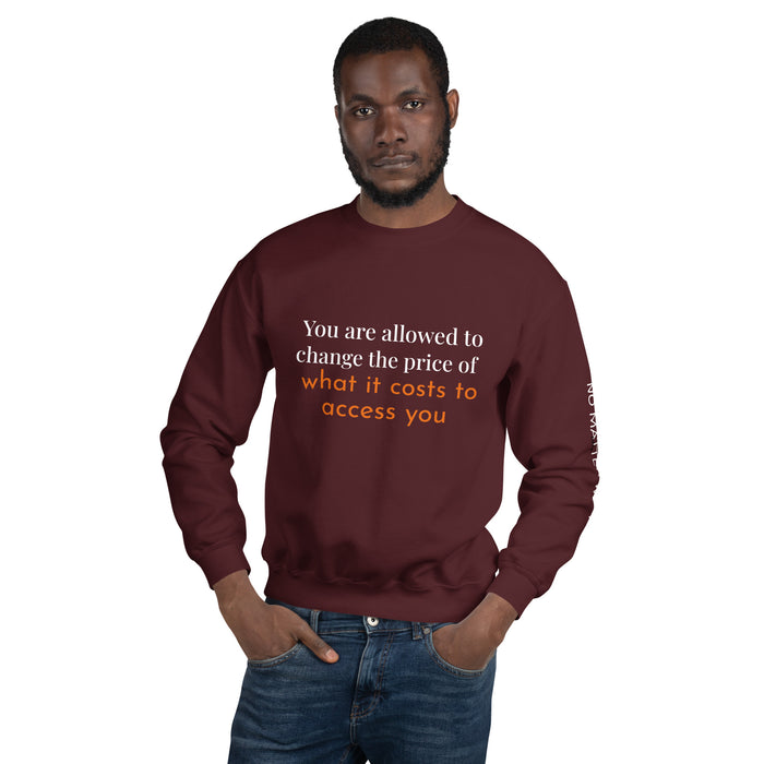 Unisex Sweatshirt-You are allowed to change the price