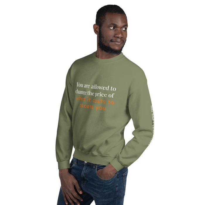 Unisex Sweatshirt-You are allowed to change the price