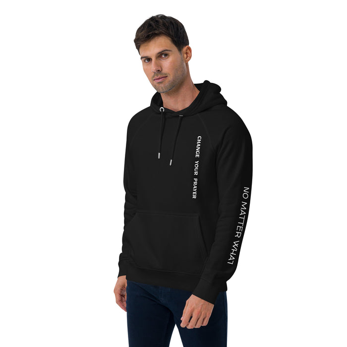 Unisex eco raglan hoodie-Change Your Prayer
