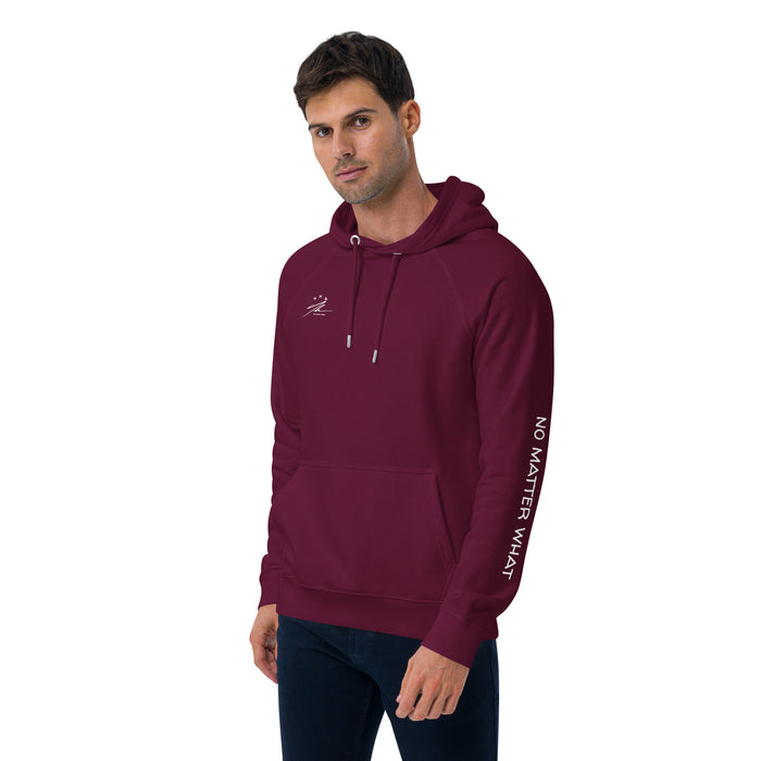 Unisex eco raglan hoodie-God, Goals, Grind, Growth