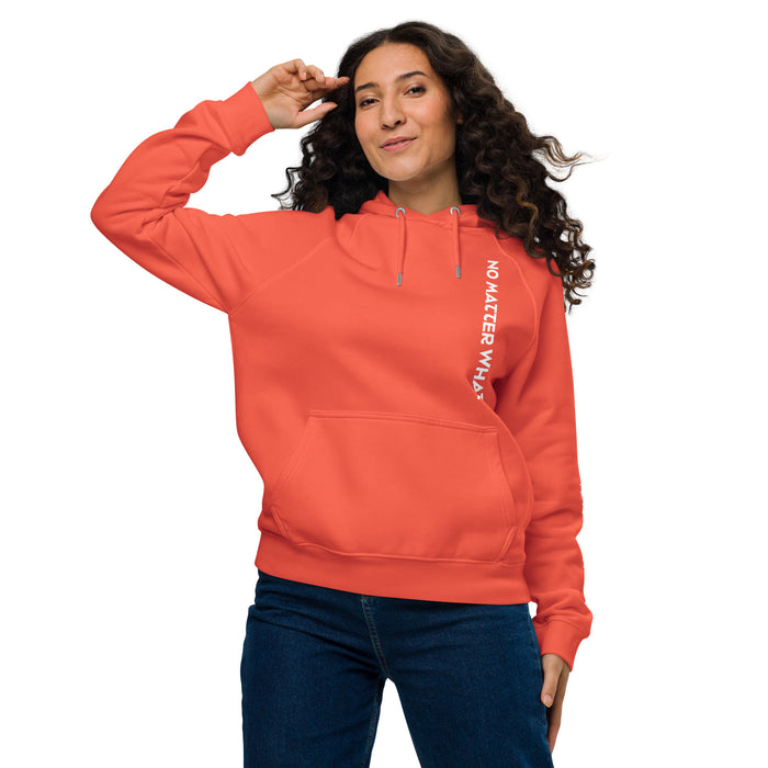 Unisex eco raglan hoodie-No Matter What