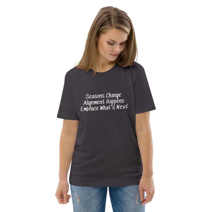 Unisex organic cotton t-shirt:  Seasons Change