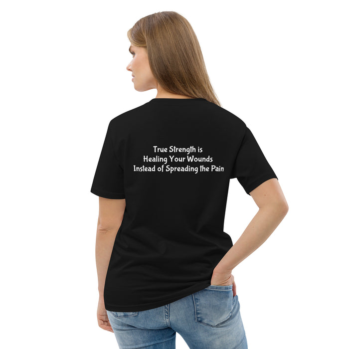 Unisex organic cotton t-shirt:  True Strength