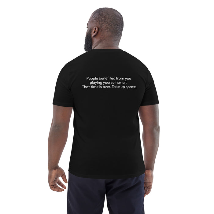 Unisex organic cotton t-shirt:  People Benefited From You