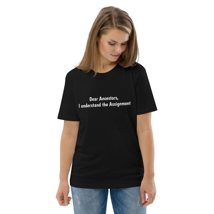 Unisex organic cotton t-shirt - Dear Ancestors