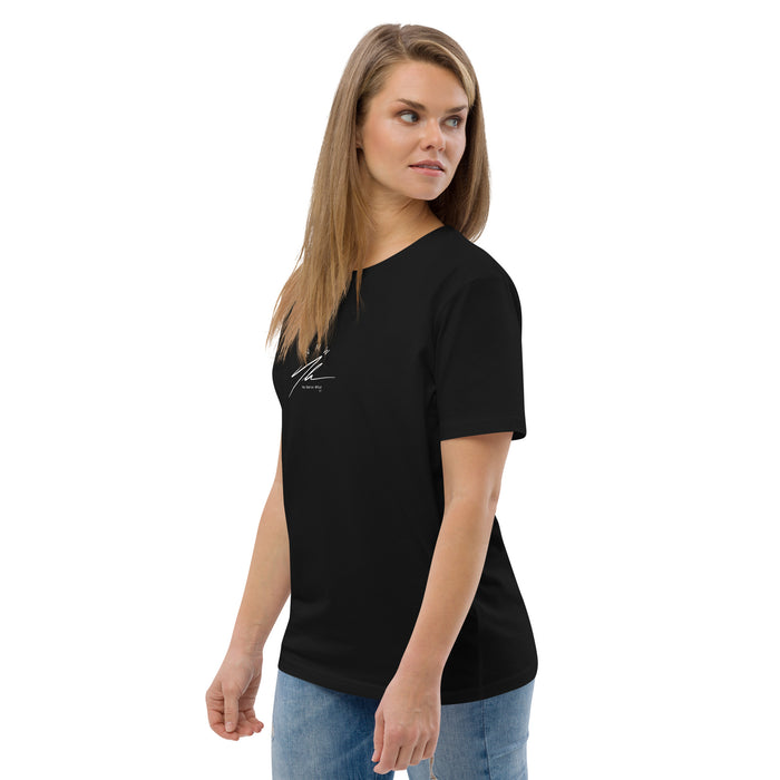 Unisex organic cotton t-shirt:  Today Somebody Got on Bended Knee