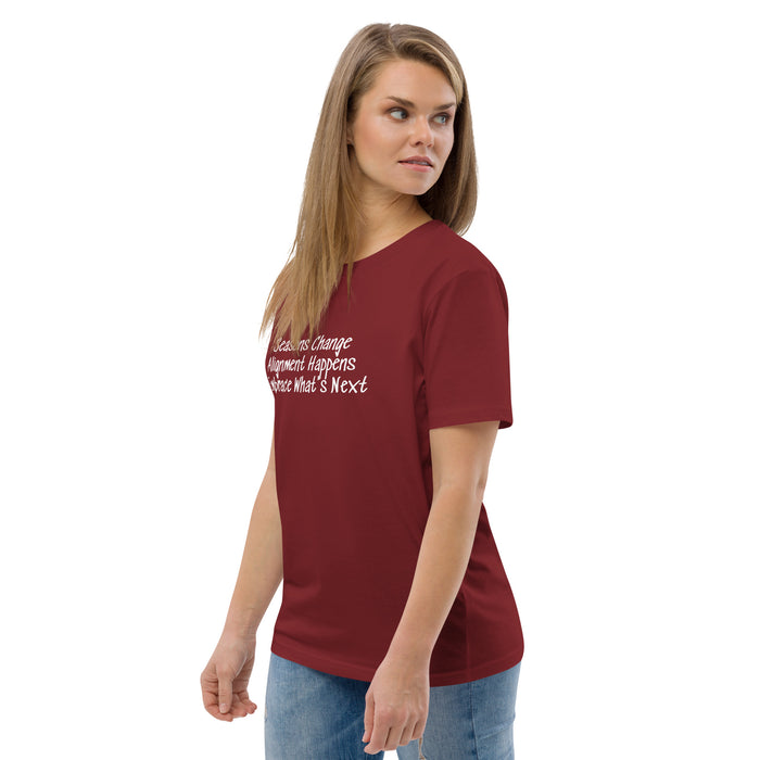 Unisex organic cotton t-shirt:  Seasons Change