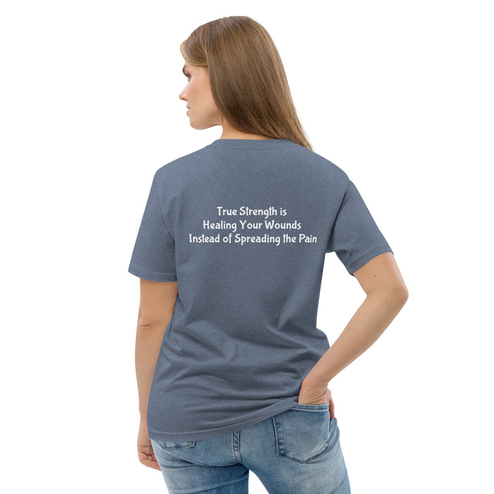 Unisex organic cotton t-shirt:  True Strength