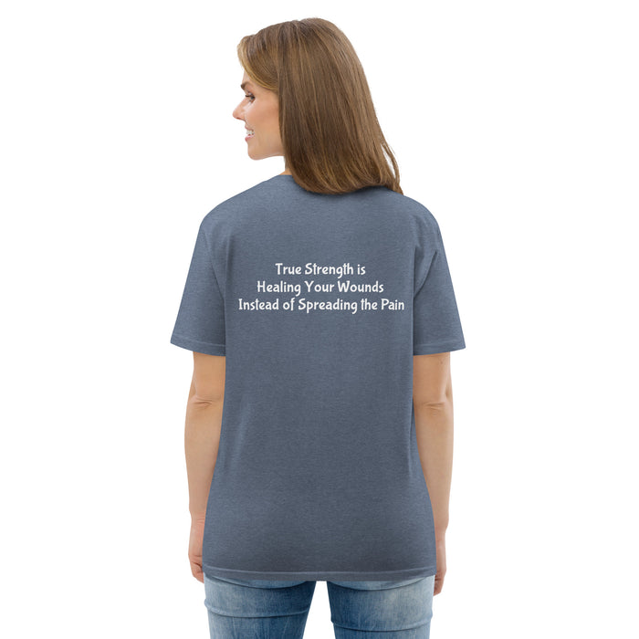 Unisex organic cotton t-shirt:  True Strength