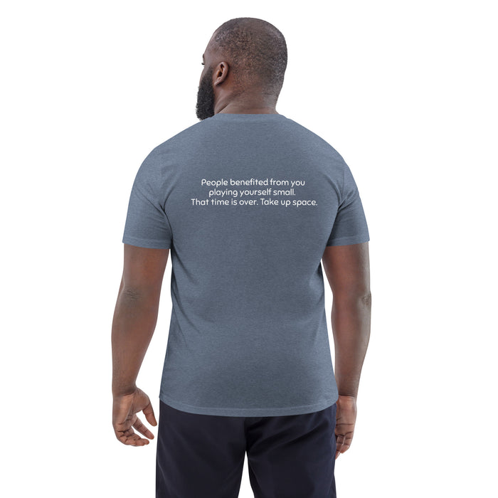 Unisex organic cotton t-shirt:  People Benefited From You