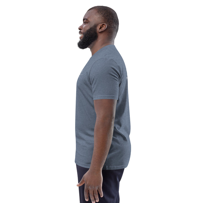 Unisex organic cotton t-shirt:  People Benefited From You