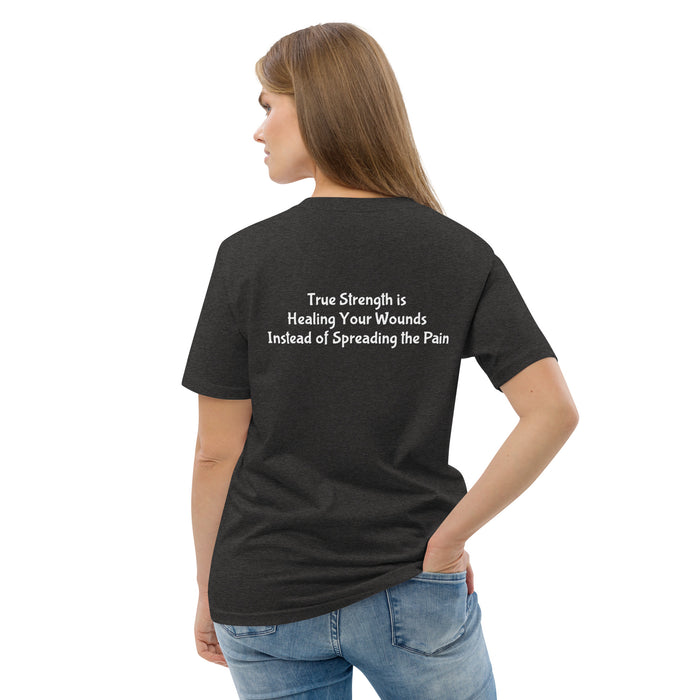 Unisex organic cotton t-shirt:  True Strength