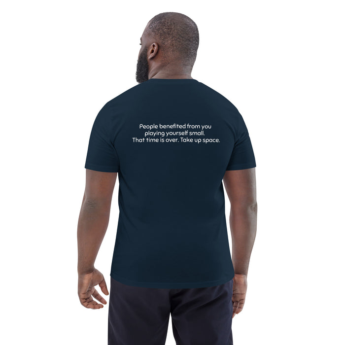 Unisex organic cotton t-shirt:  People Benefited From You