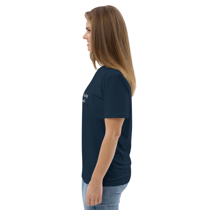 Unisex organic cotton t-shirt:  Never Forget