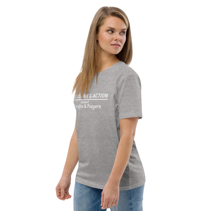 Unisex organic cotton t-shirt - Policy Change & Action