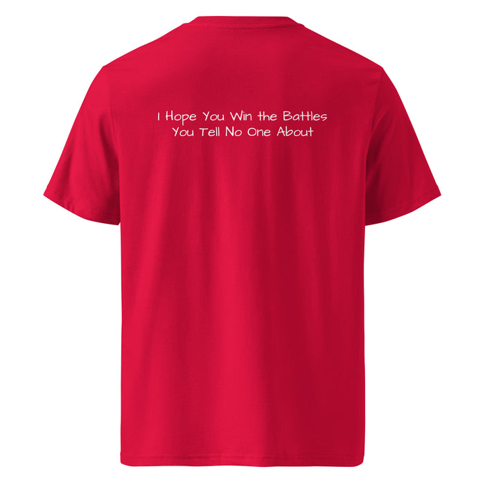 Unisex organic cotton t-shirt:  I Hope You Win