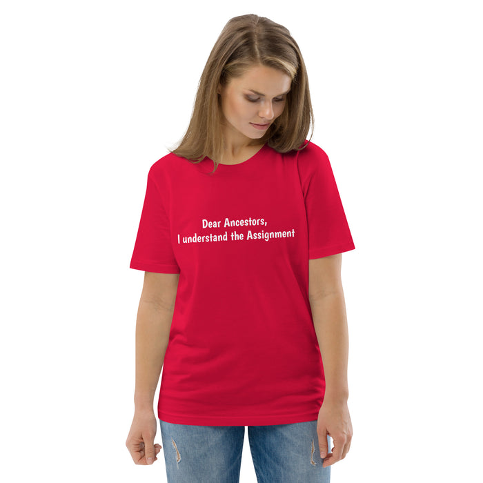 Unisex organic cotton t-shirt - Dear Ancestors