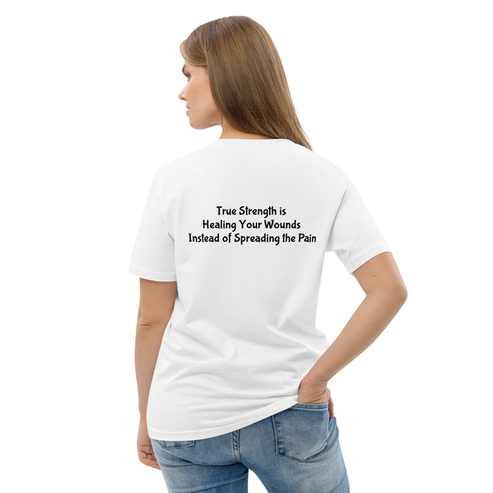 Unisex organic cotton t-shirt:  True Strength