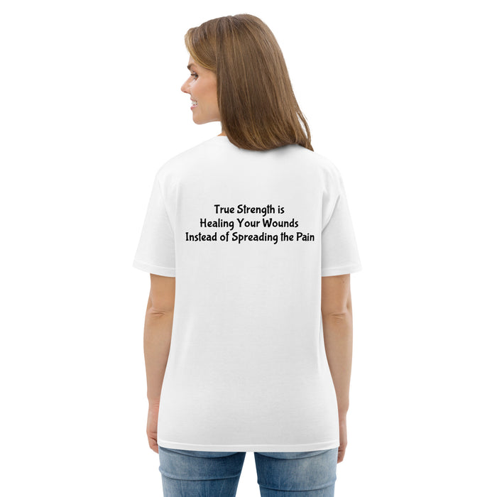 Unisex organic cotton t-shirt:  True Strength