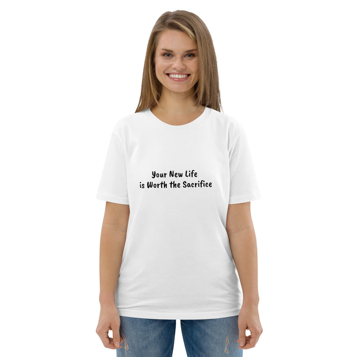 Unisex organic cotton t-shirt: Your New Life