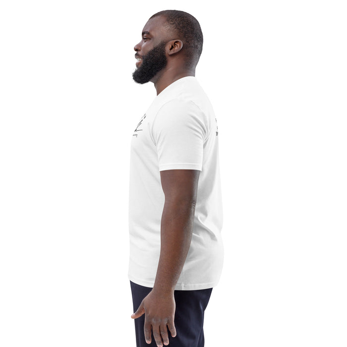 Unisex organic cotton t-shirt:  People Benefited From You