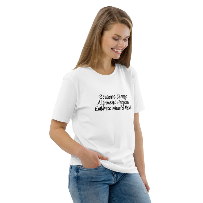 Unisex organic cotton t-shirt:  Seasons Change