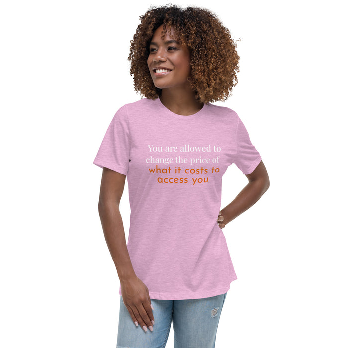 Women's Relaxed T-Shirt-You are allowed to change the price
