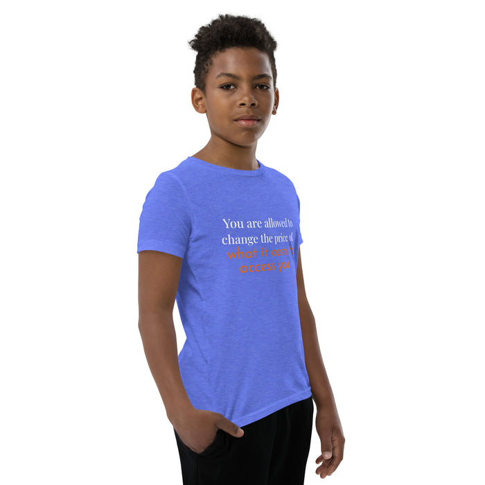 Youth Short Sleeve T-Shirt-You are allowed to change the price