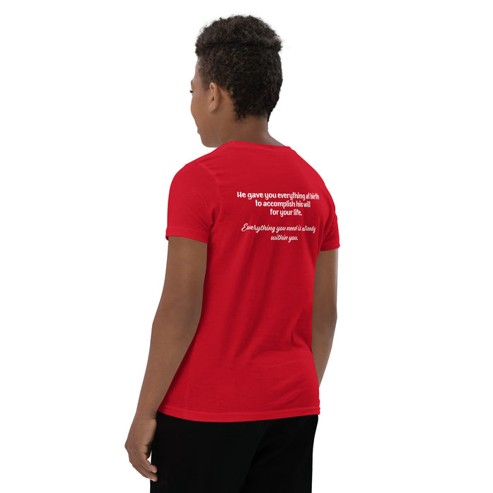 Youth Short Sleeve T-Shirt-He Gave You Everything at Birth